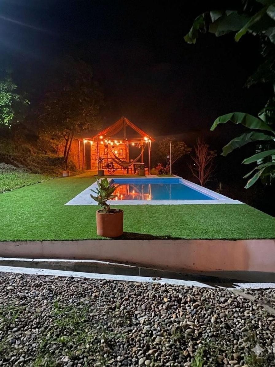 Night, Pool view