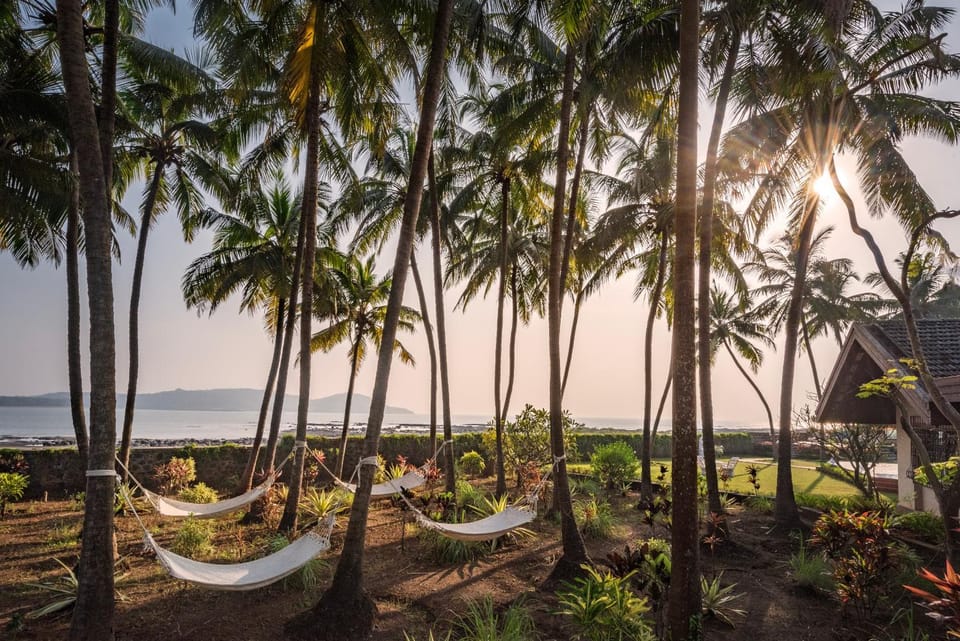 Natural landscape, Garden, Garden view, Sea view