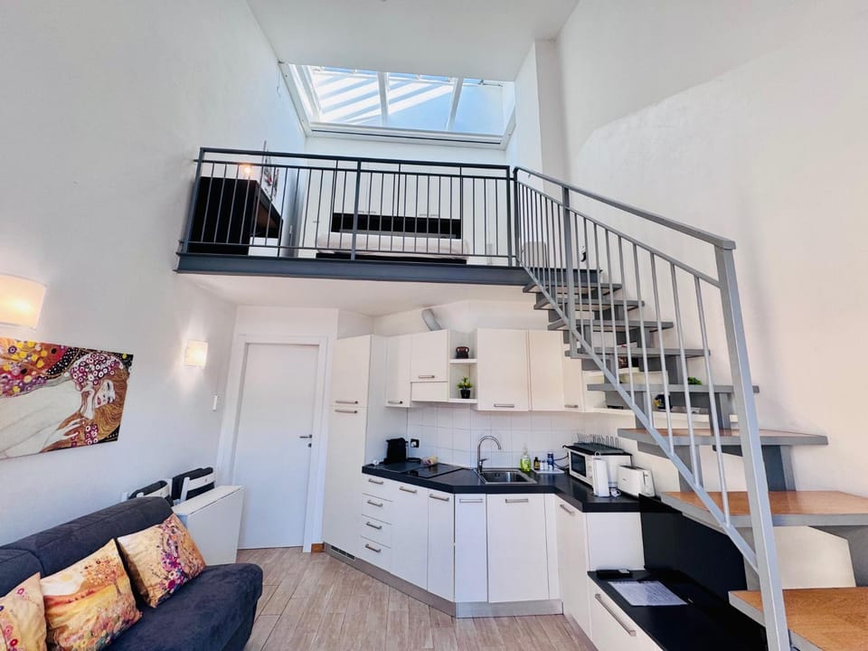 Day, Night, Kitchen or kitchenette, Living room, Dining area, oven, stove, toaster