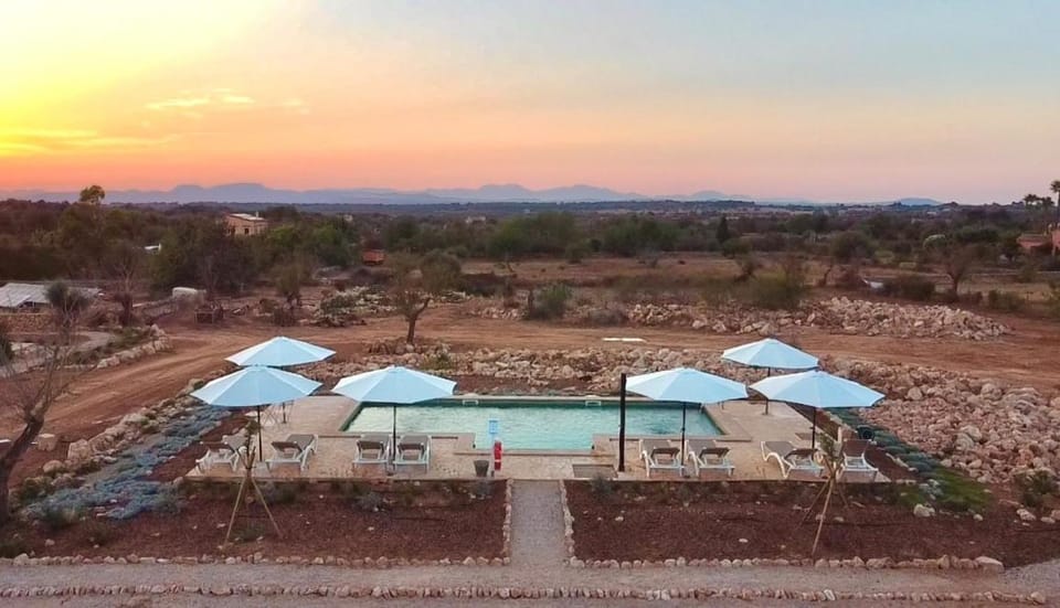 Bird's eye view, Balcony/Terrace, Pool view, Sunset