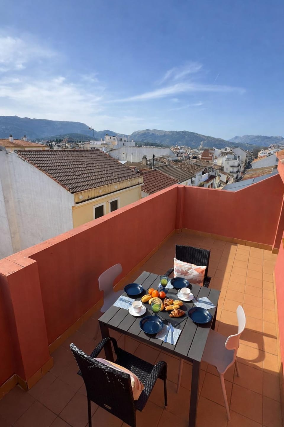 Balcony/Terrace, Mountain view, Breakfast