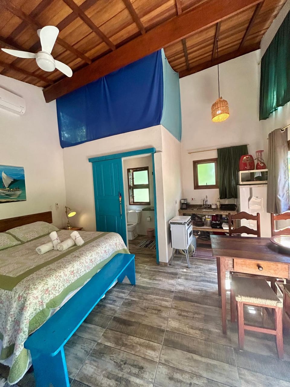 Viver a Ilha – Loft 96m do Mar, Queen, Condomínio House in Ilhabela