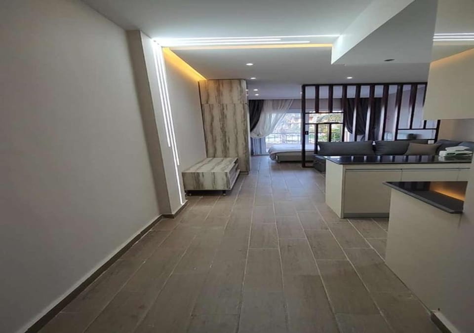 Bed, Living room, Photo of the whole room, Seating area, Bedroom