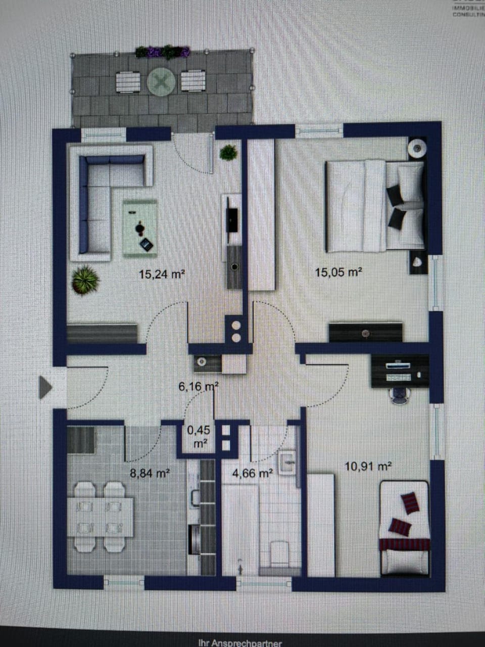 Modern 2-Bedroom Apartment Near Messe 2-4 Guests Apartment in Augsburg