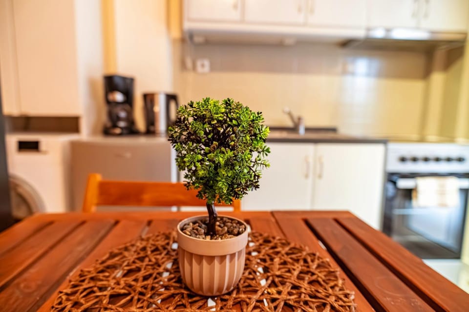 Coffee/tea facilities, Kitchen or kitchenette, Decorative detail, Dining area, oven, stove