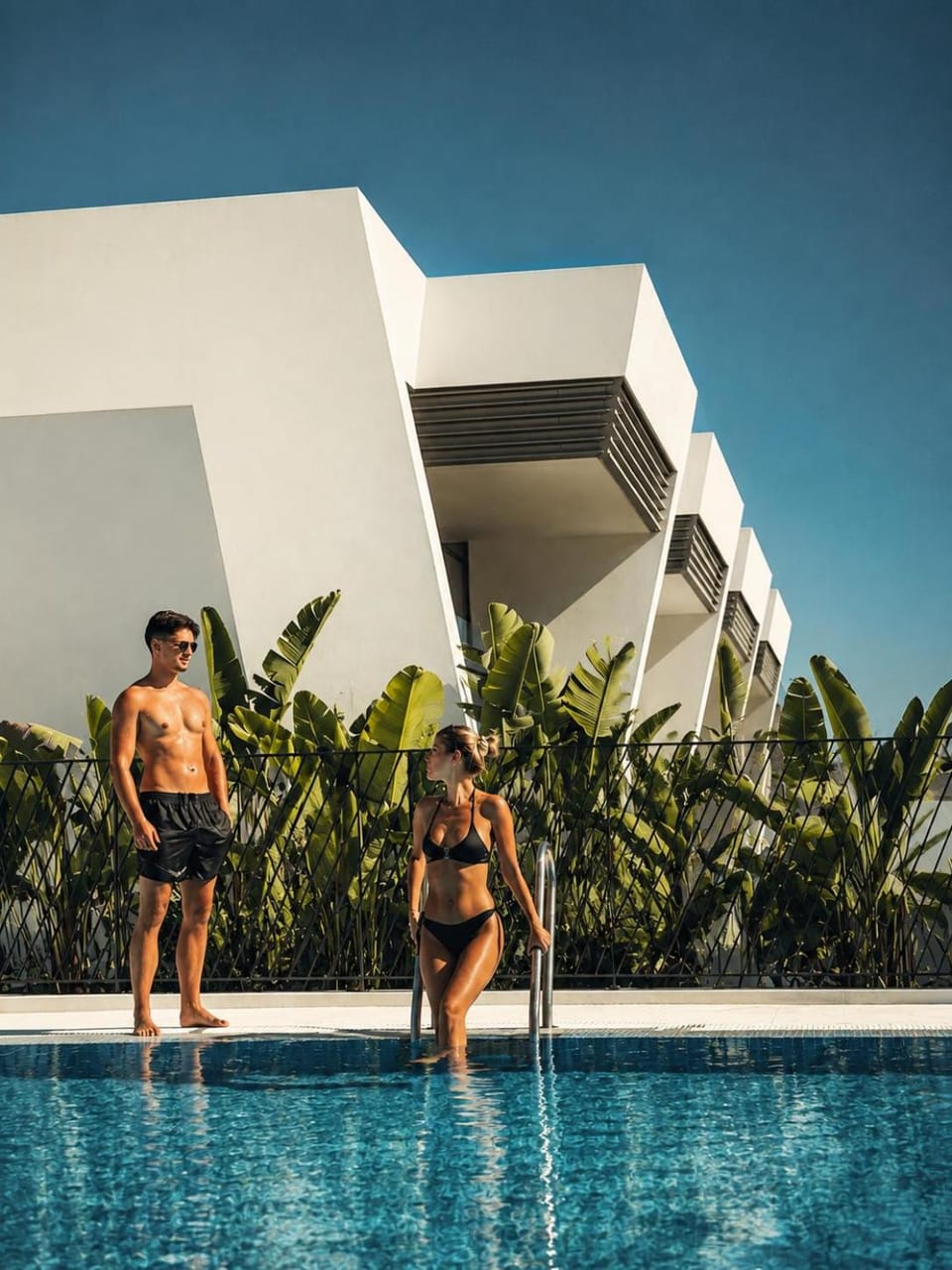 People, Pool view, Swimming pool