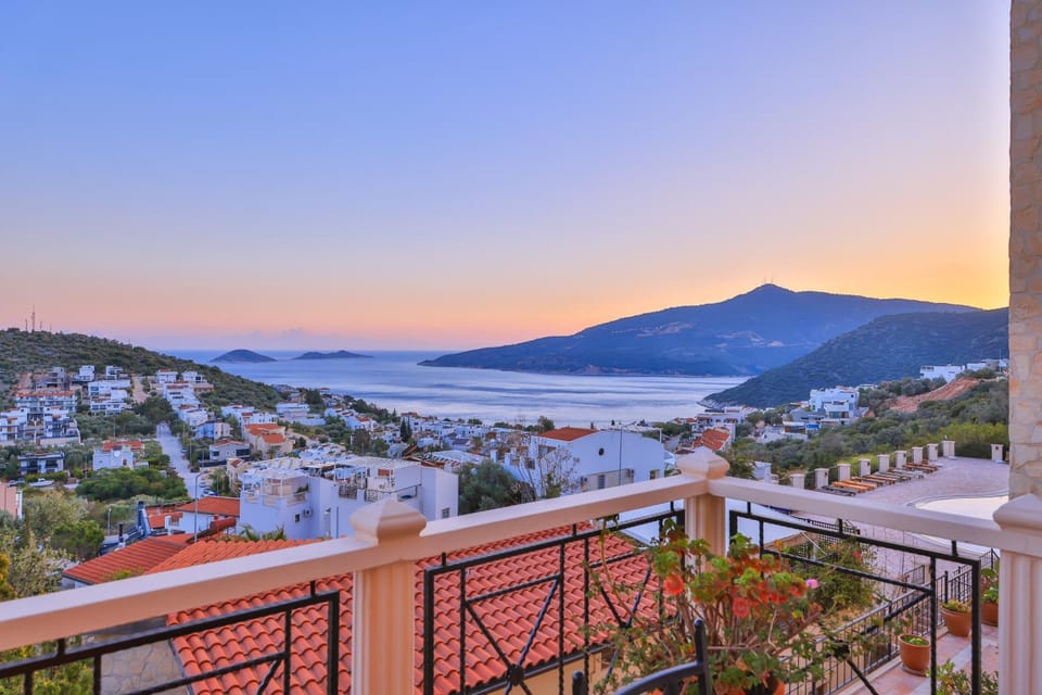 Natural landscape, Balcony/Terrace, Sea view, Sunset
