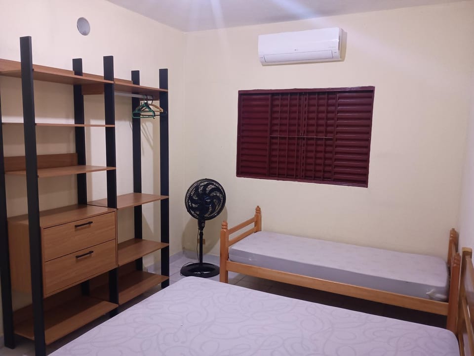 Bed, Photo of the whole room, Bedroom, air conditioner