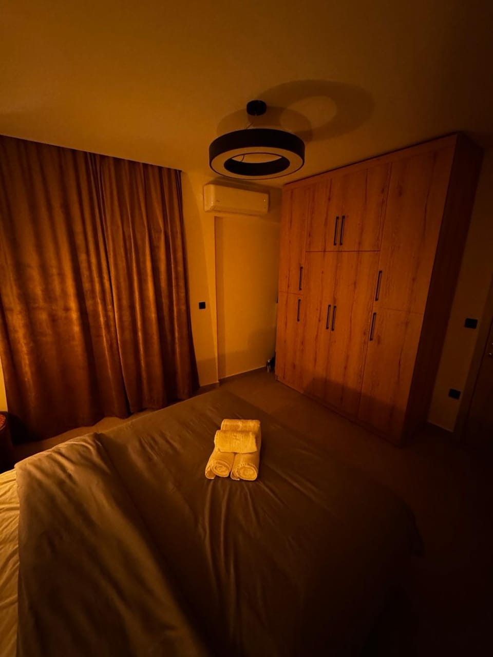 Photo of the whole room, wardrobe