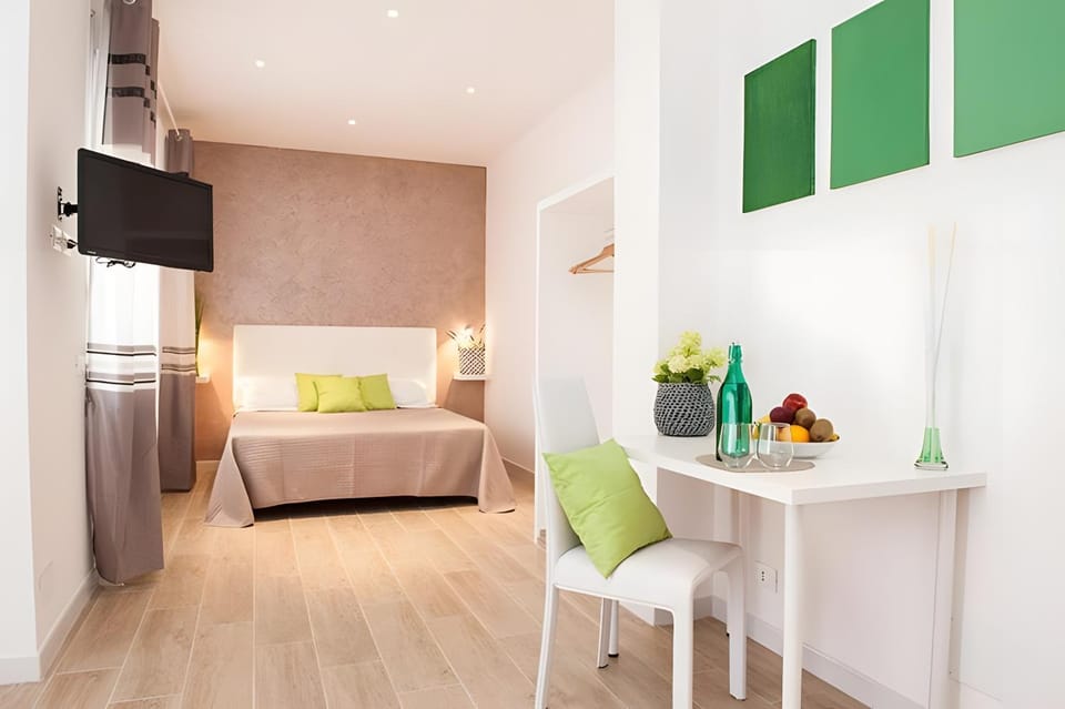 Property building, Living room, Bedroom