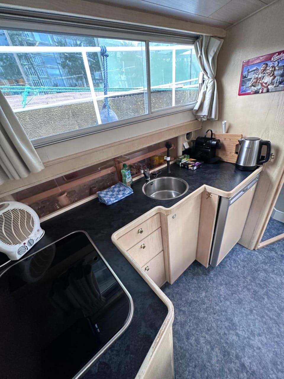 Luxury Houseboat Docked boat in Amsterdam