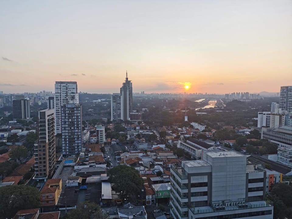 View (from property/room), Kitchen or kitchenette, City view, Sunset