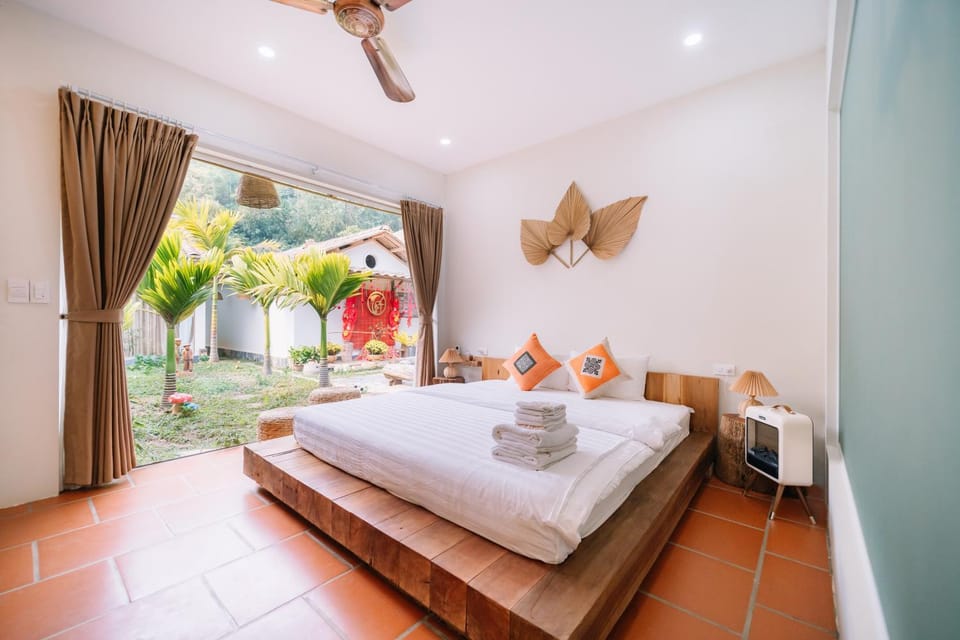 Garden, Photo of the whole room, Bedroom, Garden view, towels