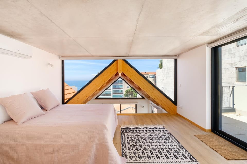 Bed, View (from property/room), Balcony/Terrace, Photo of the whole room, Bedroom, air conditioner