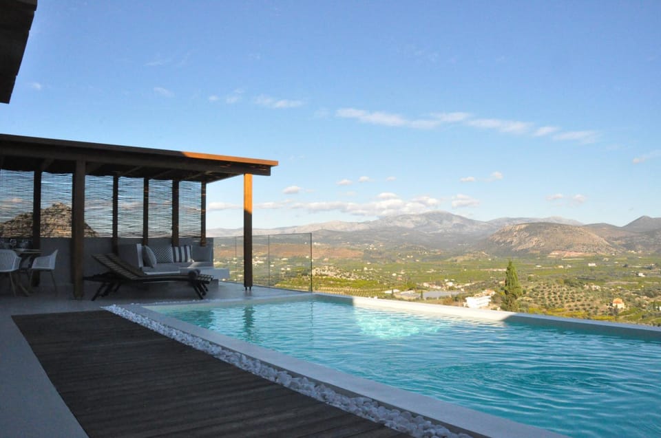 Natural landscape, Pool view, Swimming pool, sunbed