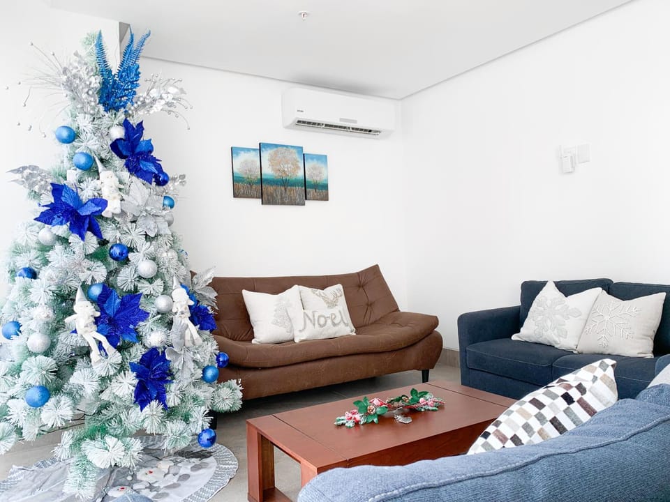 Living room, air conditioner