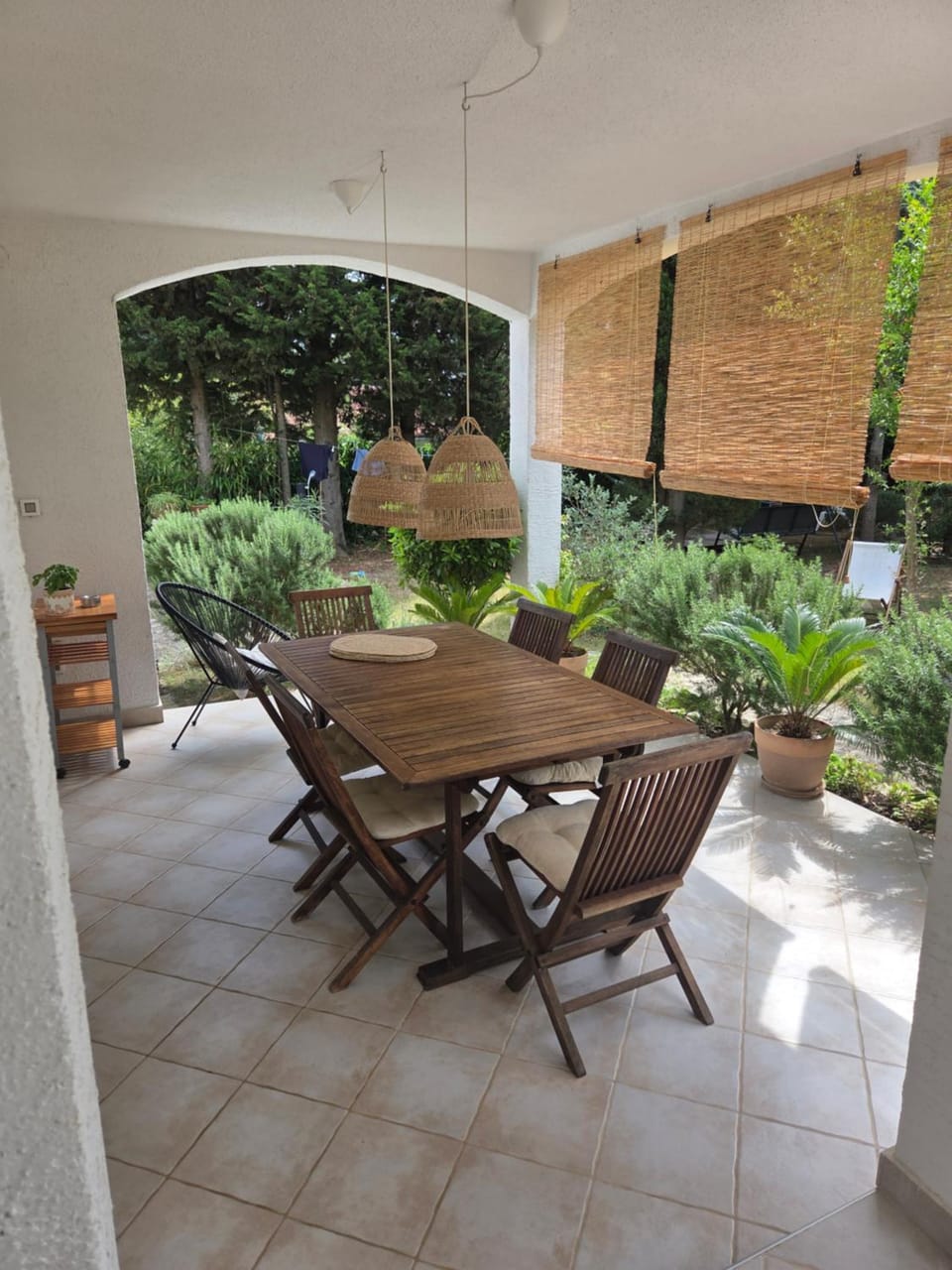 Patio, Day, Balcony/Terrace, Garden view