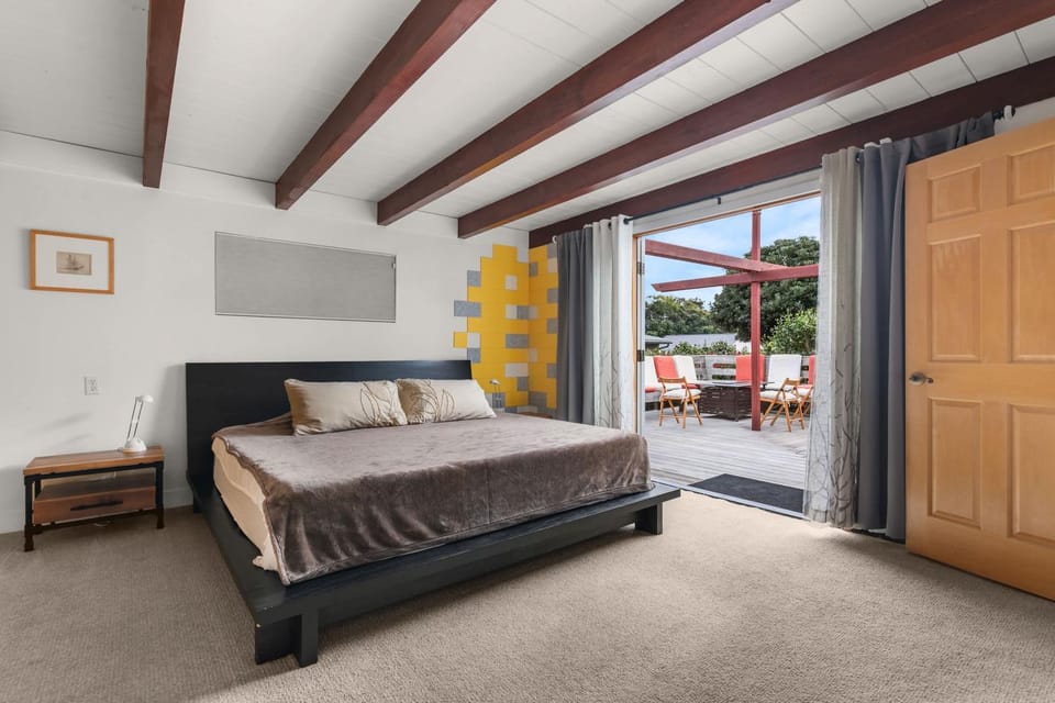Boho-Style Point Loma Retreat Large Outdoor Deck House in Point Loma