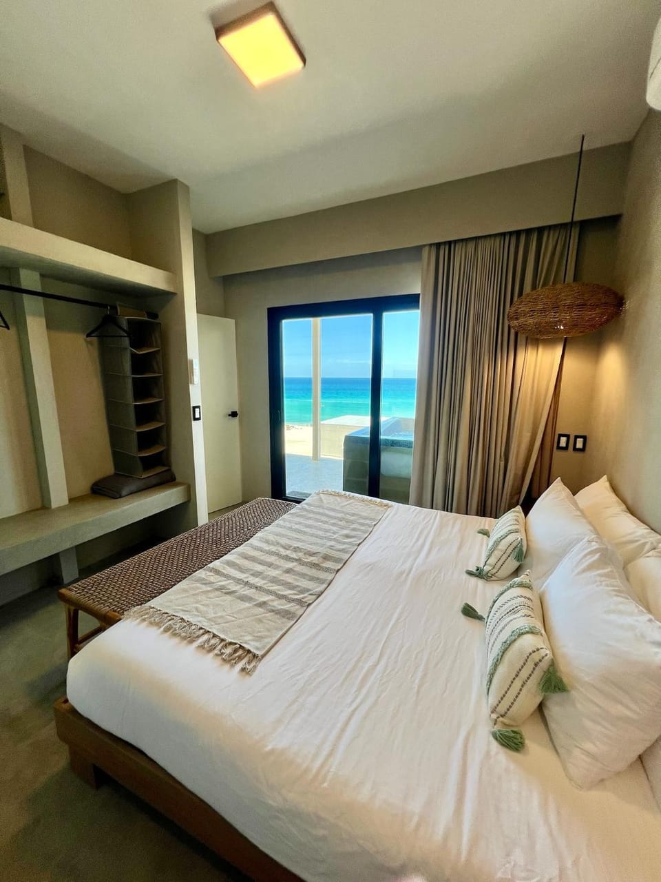 Bed, Natural landscape, Photo of the whole room, Beach, Bedroom, Sea view