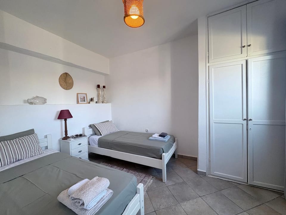 Bed, Photo of the whole room, Bedroom, towels, wardrobe