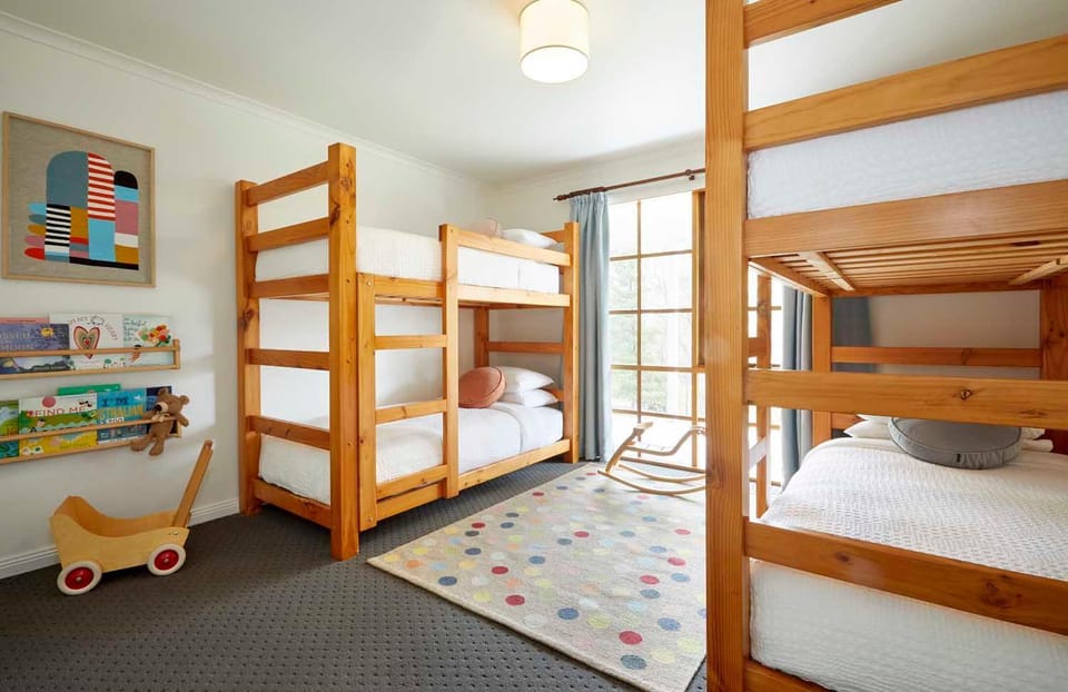 Photo of the whole room, Bedroom, bunk bed