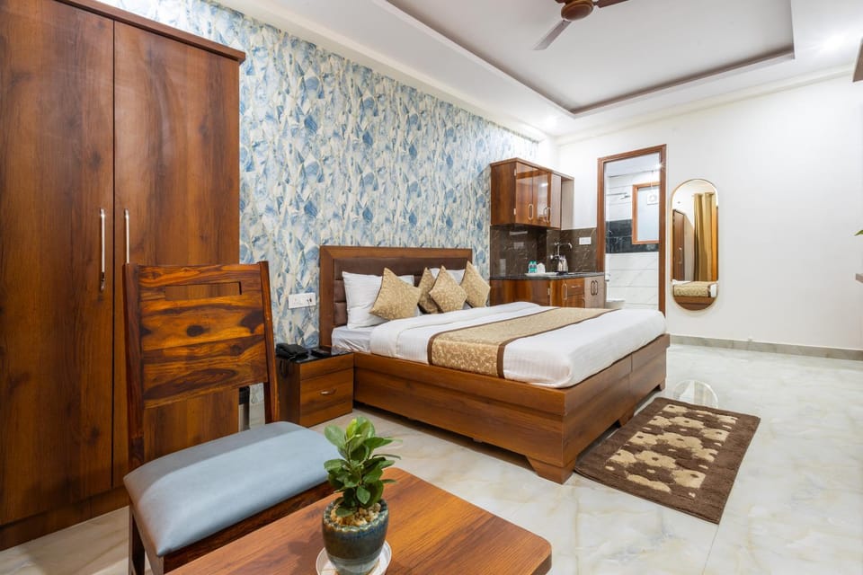 Bed, Photo of the whole room, Bedroom, wardrobe