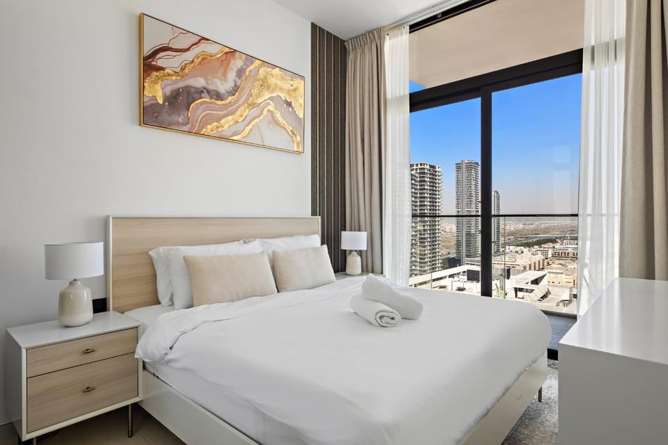 Modern and High Floor 1BR at Binghatti Emerald Apartment in Dubai