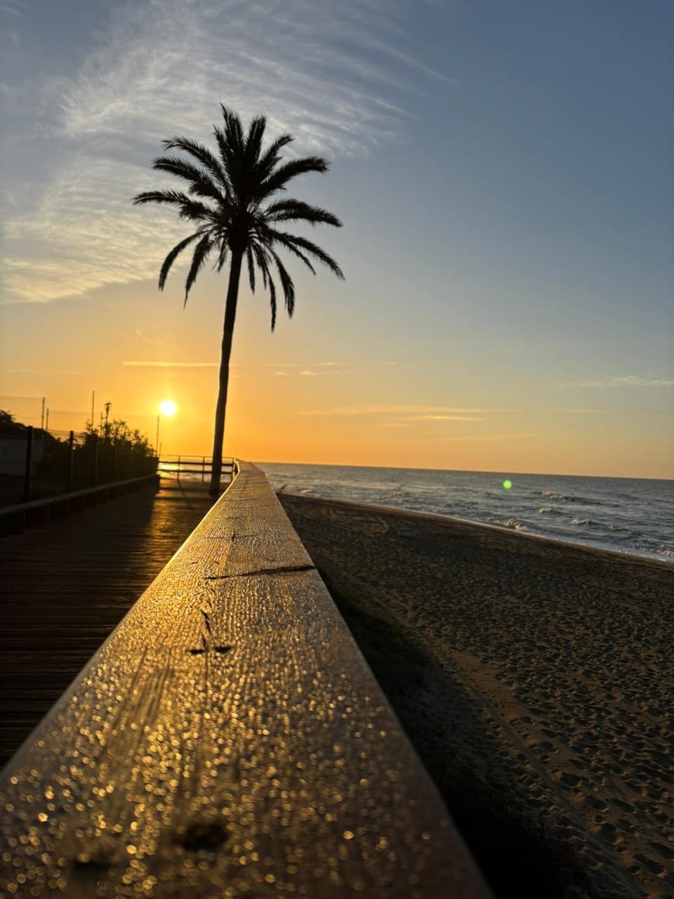 Nearby landmark, Beach, Sunrise