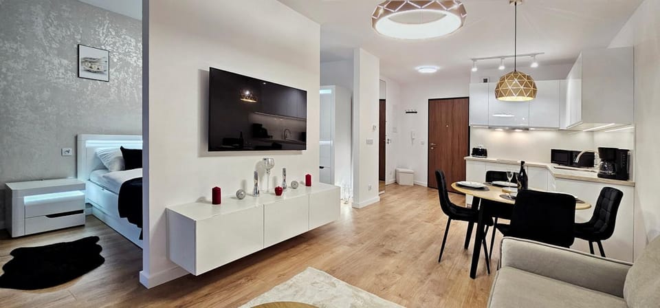 HolidayHomePL Baltic Waves Resort A320 balkon, sauna, basen, gym GRATIS Apartment in Miedzyzdroje