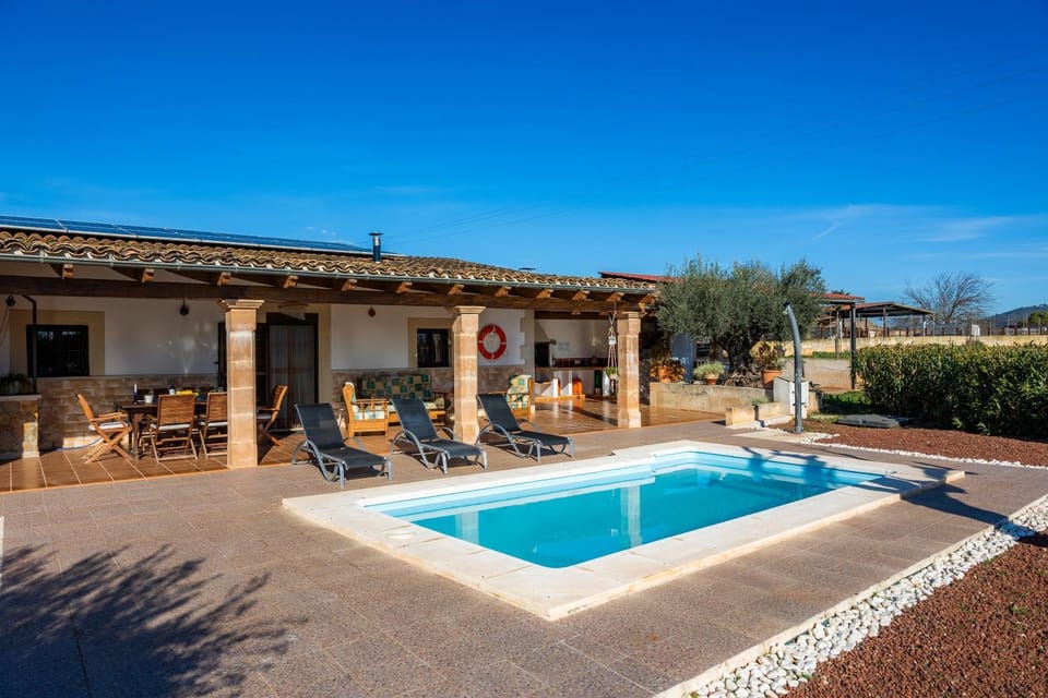 Property building, Living room, Swimming pool