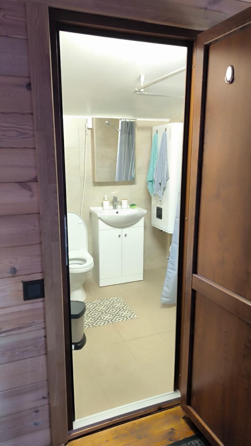 Shower, Toilet, towels