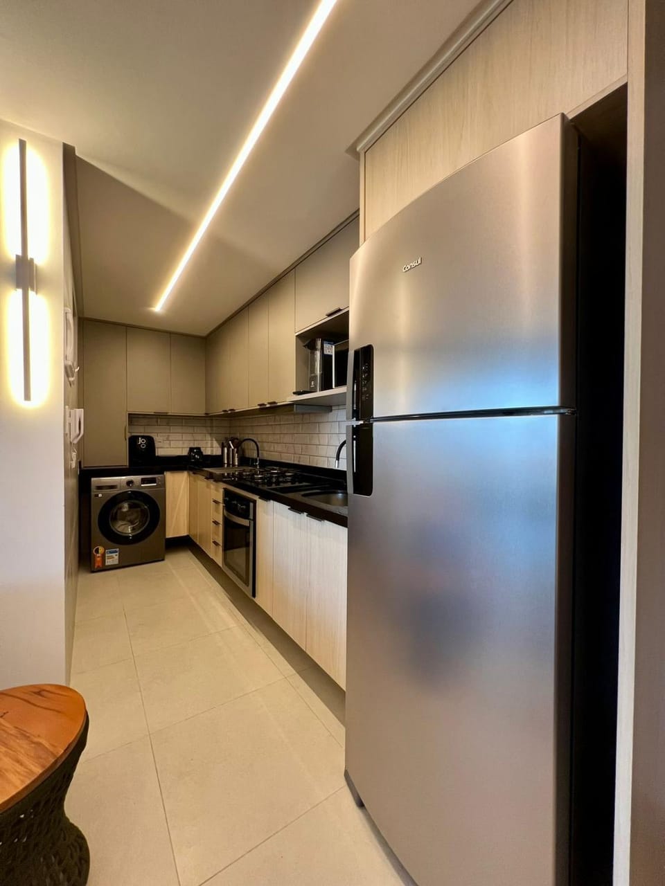 Kitchen or kitchenette, oven, stove, toaster