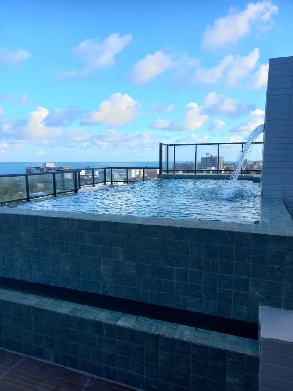Day, Natural landscape, View (from property/room), Balcony/Terrace, Pool view, Sea view, Swimming pool