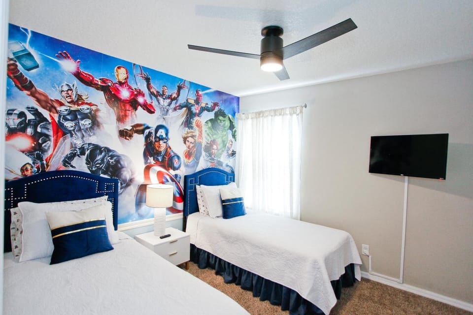 Bed, TV and multimedia, Photo of the whole room, air conditioner