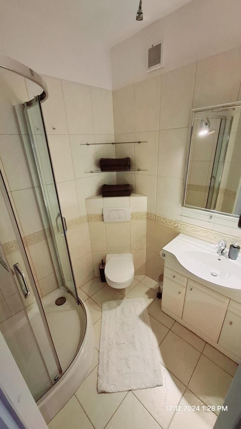 Shower, Toilet, Bathroom, towels