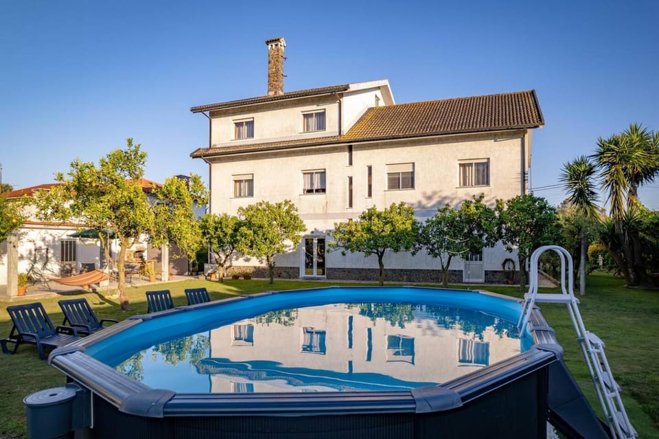 Property building, Day, Garden, Garden view, Pool view, Swimming pool