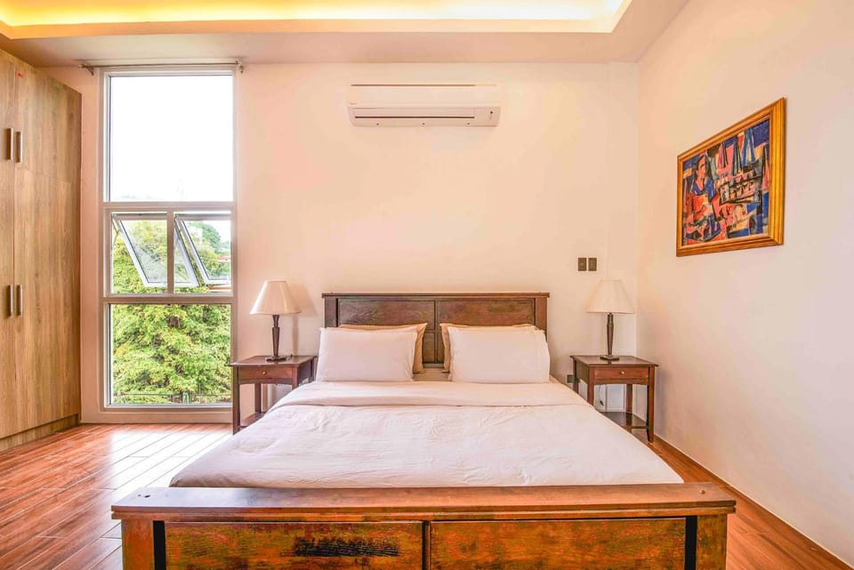 Bed, Bedroom, air conditioner