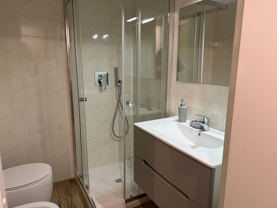Shower, Toilet, Bathroom, towels