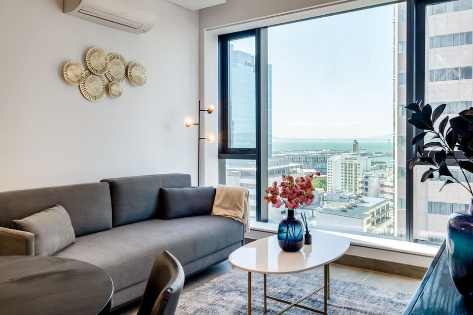 View (from property/room), Living room, Seating area, City view