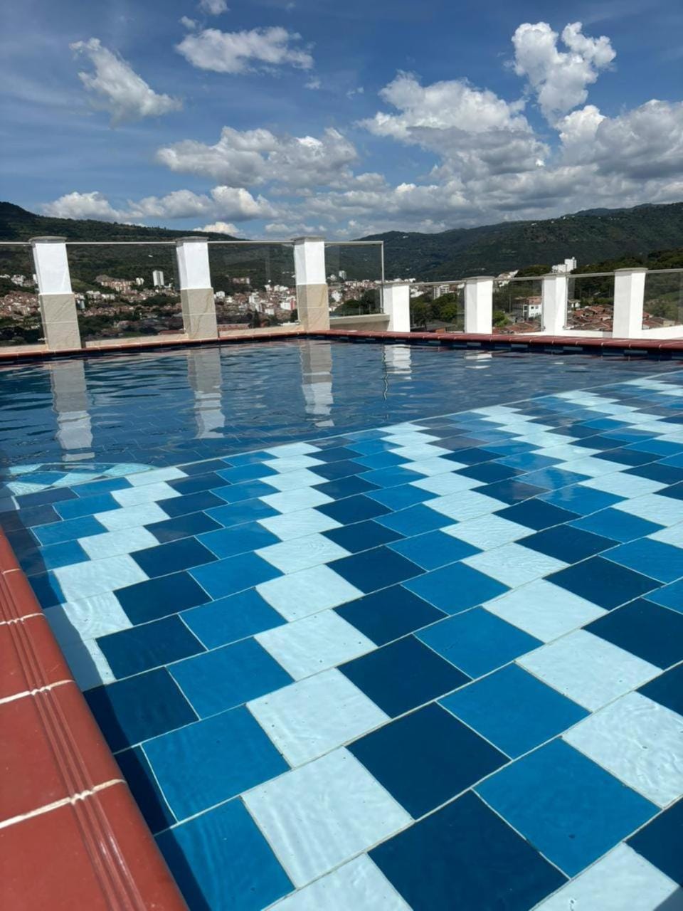 Natural landscape, Mountain view, Pool view, Swimming pool