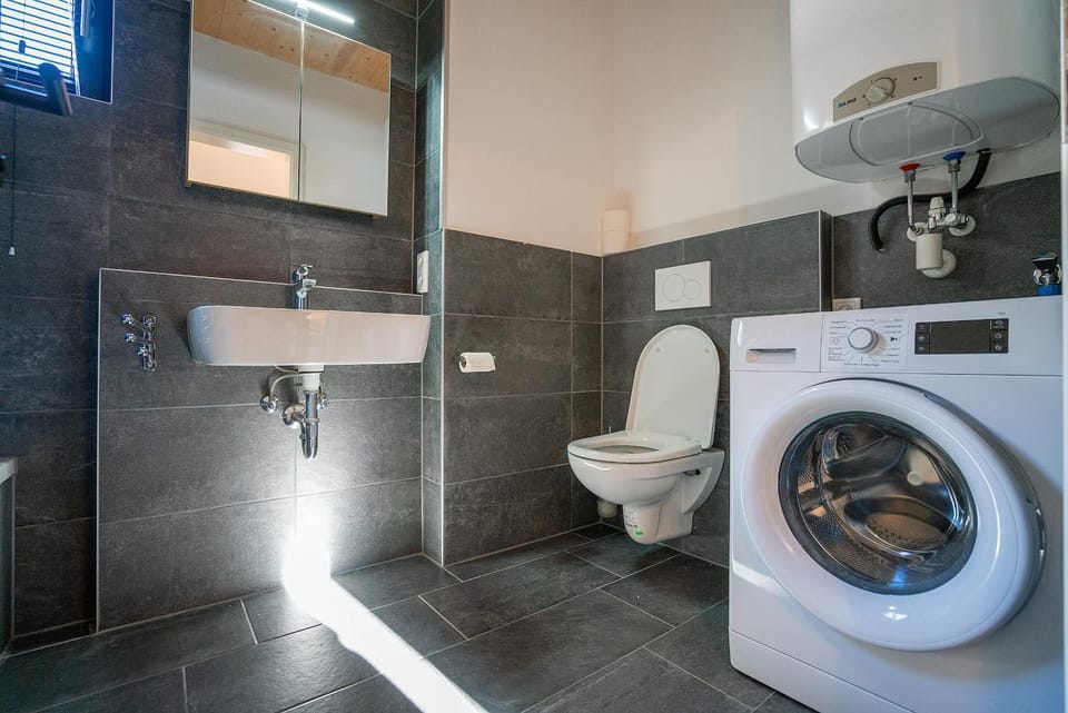 Toilet, Bathroom, washing machine