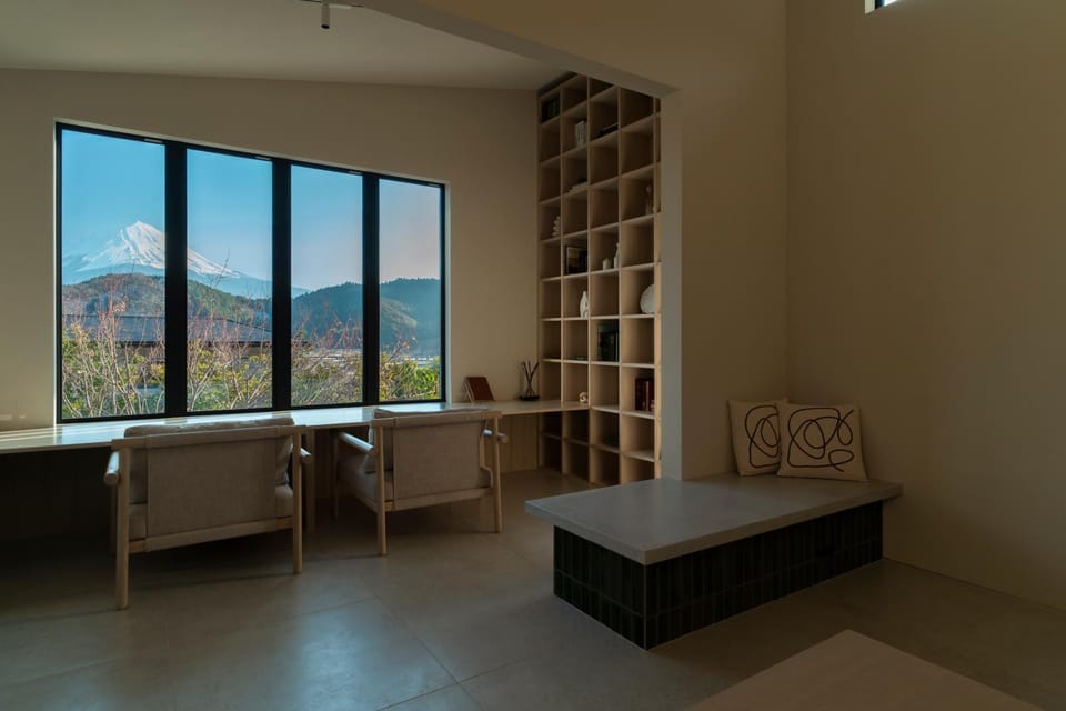 Natural landscape, Living room, Seating area, Mountain view