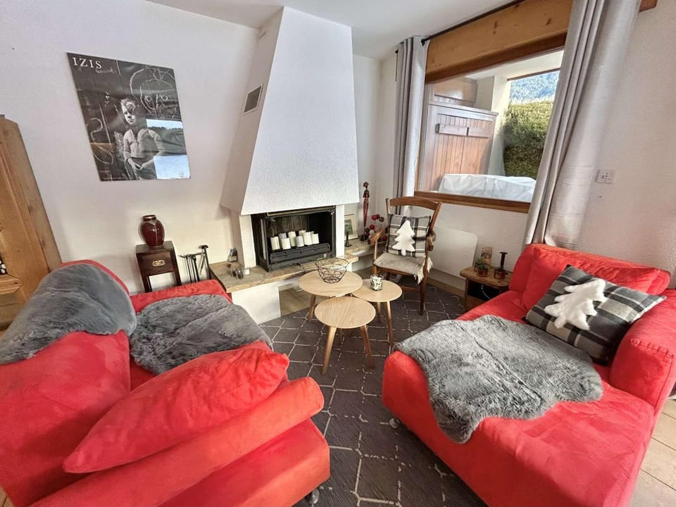 Charmant appartement 3 pièces, jardin, parking et wifi à Demi-Quartier - FR-1-597-187 Apartment in Combloux