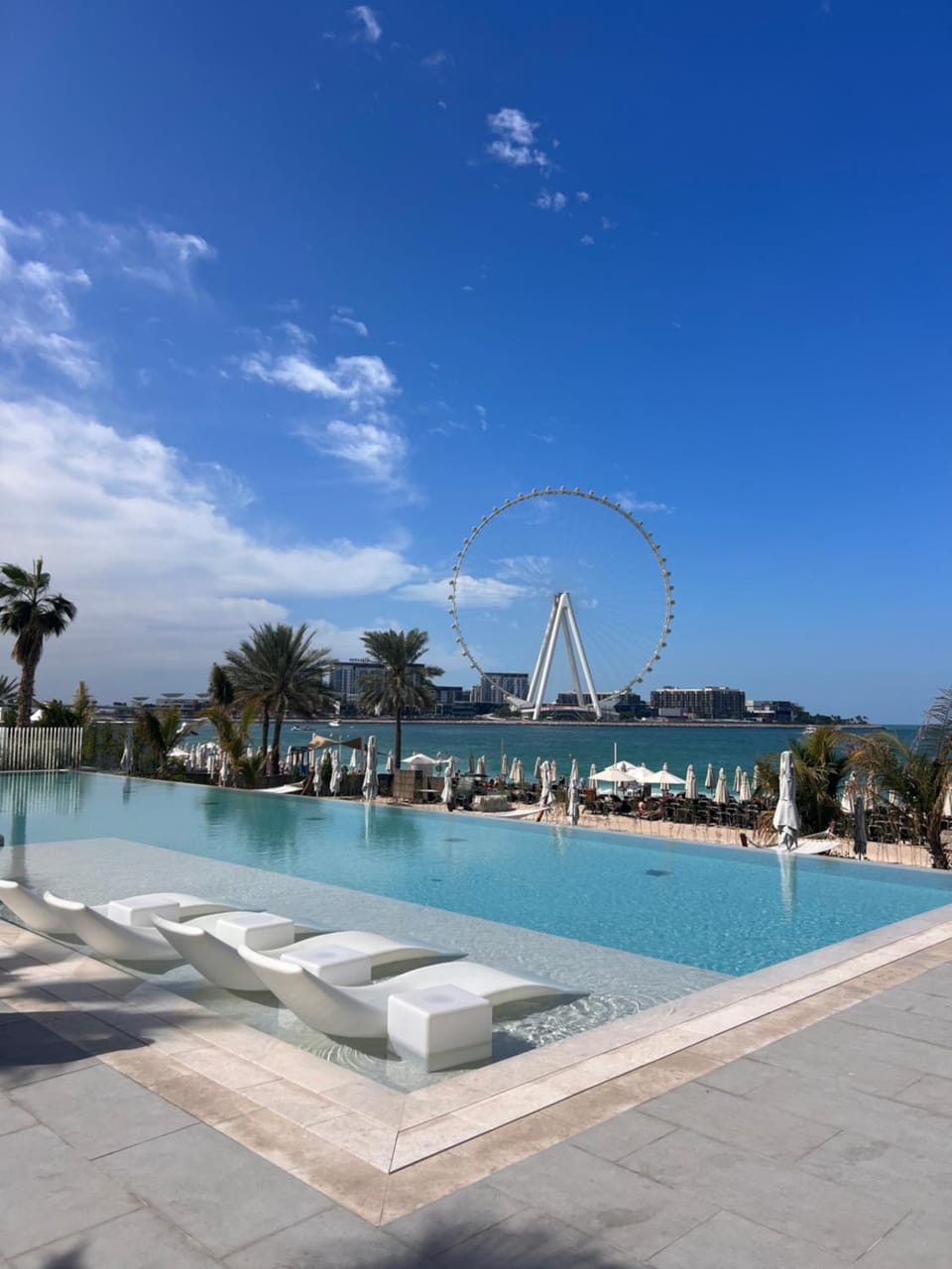 Day, Natural landscape, Beach, Pool view, Swimming pool, sunbed