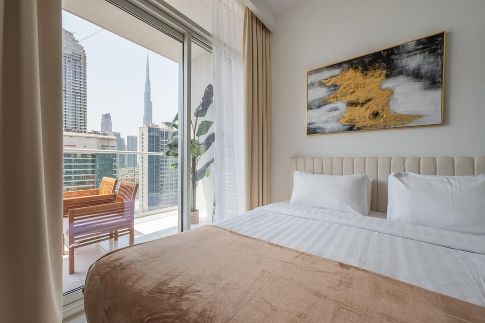 Bed, View (from property/room), Balcony/Terrace, Photo of the whole room, Bedroom