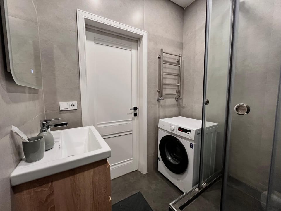 Shower, washing machine, dryer