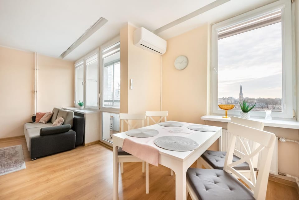 Living room, Seating area, Dining area, air conditioner