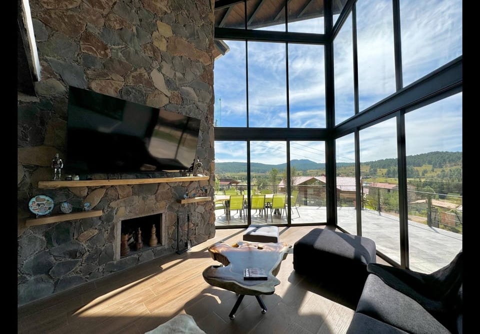 Natural landscape, Living room, Mountain view