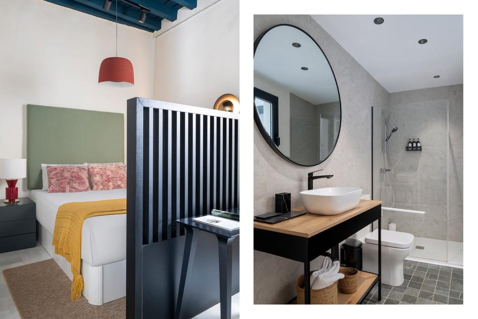 Bed, Bathroom
