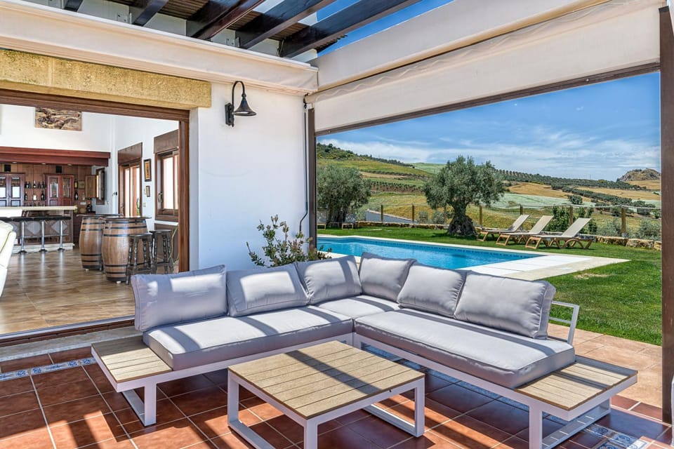 Property building, Living room, Swimming pool